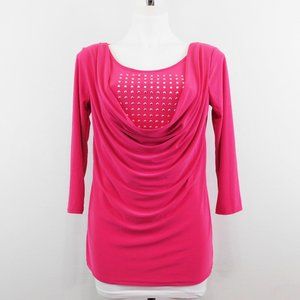 Jason Maxwell‎ Women Pink Top Shirt